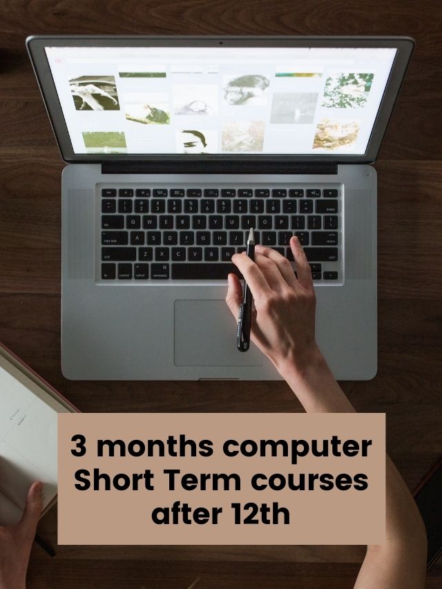 3 months computer Short Term courses after 12th