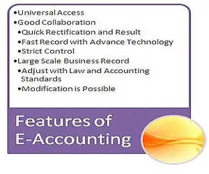 Features of E- accounting