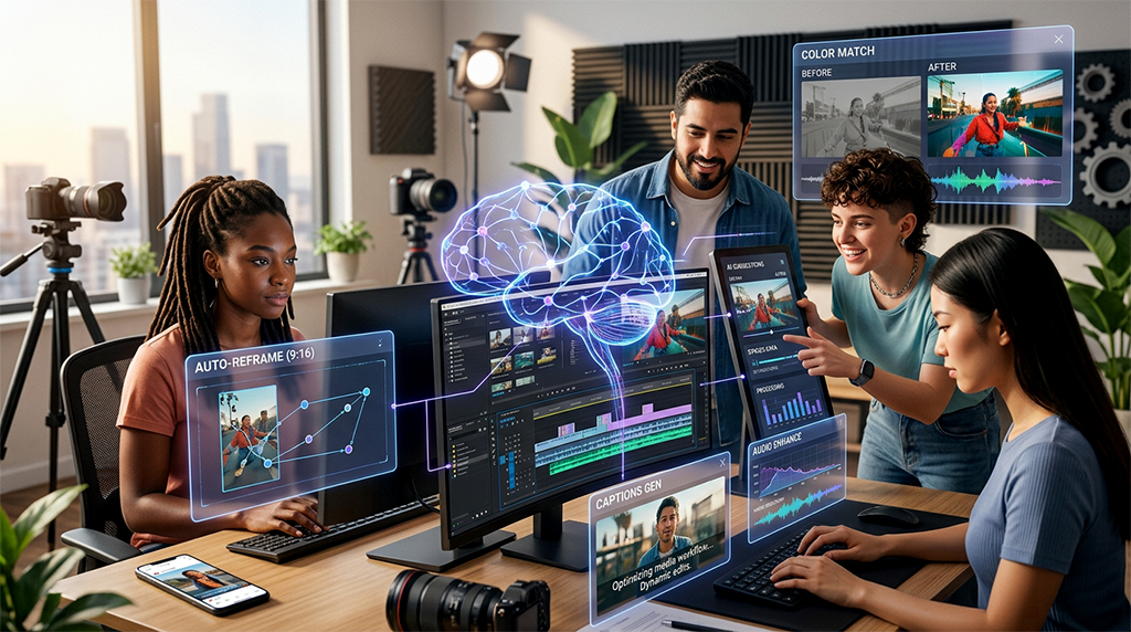 5. Video Editor + AI Content Creator