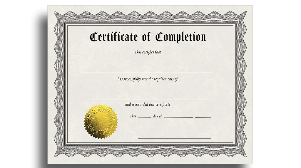 C) Doing the course solely to get the certificate.
